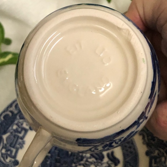 Vtg EIT England English Ironstone Tableware Blue Willow 3 pieces - Picture 3 of 10